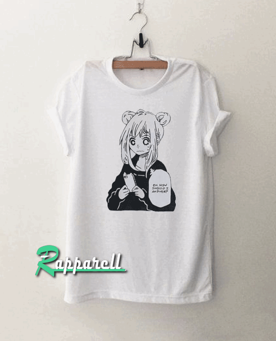 Anime Girl Texting Tshirt Anime Girl Texting Tshirt