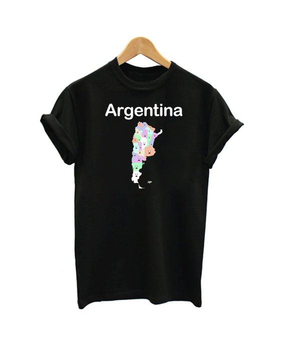Argentina Geography Tshirt Argentina Geography Tshirt