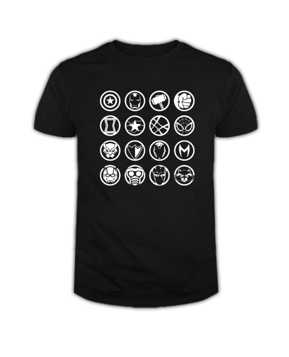 Avengers Infinity War Heroes Icon Tshirt Avengers Infinity War Heroes Icon Tshirt