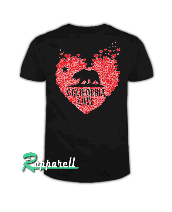California bear with heart Tshirt California bear with heart Tshirt