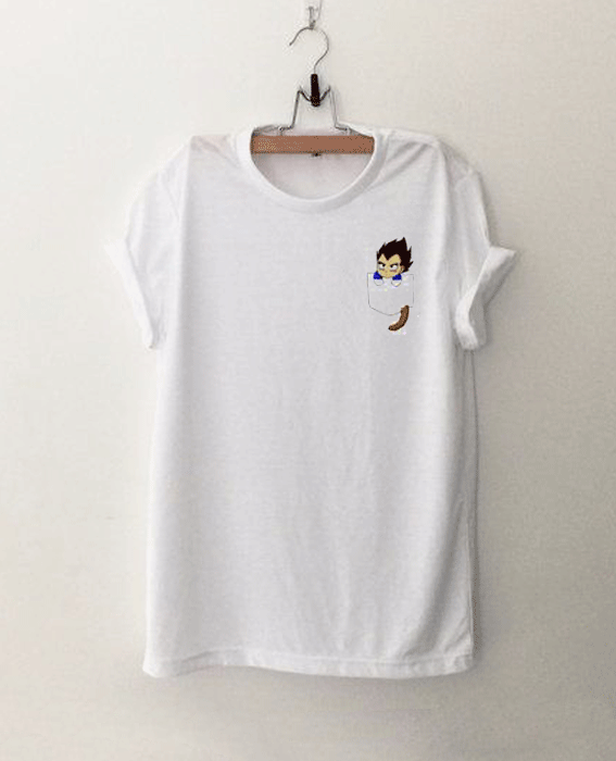 Chibi Vegeta pocket Tshirt Chibi Vegeta pocket Tshirt