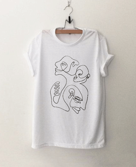 Christiane Spangsberg Line Face Tshirt Christiane Spangsberg Line Face Tshirt