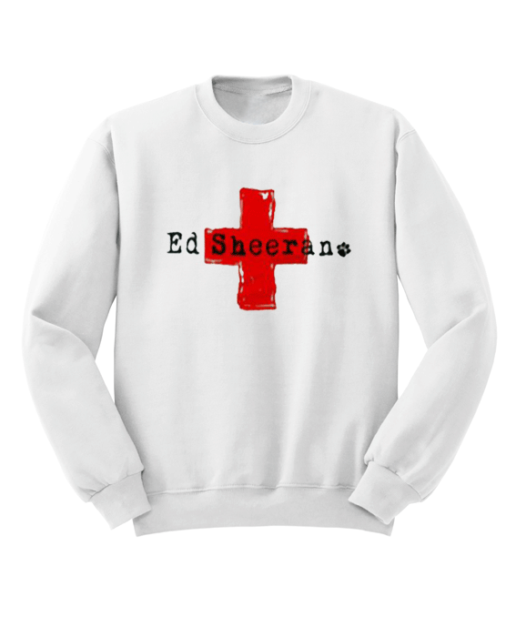 Ed Sheeran Red Cross Sweatshirt Ed Sheeran Red Cross Sweatshirt