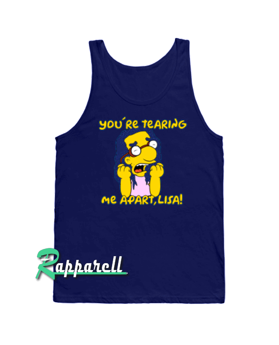 Milhouse Wiseau Tearing me apart, lisa Tank top Milhouse Wiseau Tearing me apart, lisa Tank top