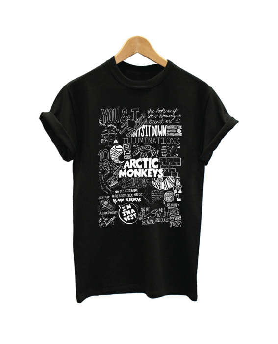 arctic monkeys lyrics collage Tshirt arctic monkeys lyrics collage Tshirt