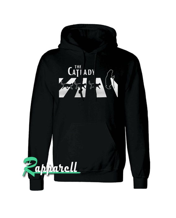 Cat Lady Walk In Abbey Road Hoodie Cat Lady Walk In Abbey Road Hoodie
