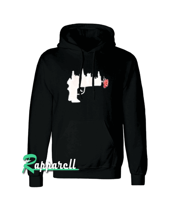 Gun Roses and City Art Unisex Hoodie Gun Roses and City Art Unisex Hoodie