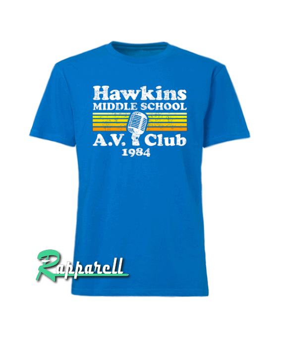 Hawkins Middle School A.V. Club Tshirt Hawkins Middle School A.V. Club Tshirt
