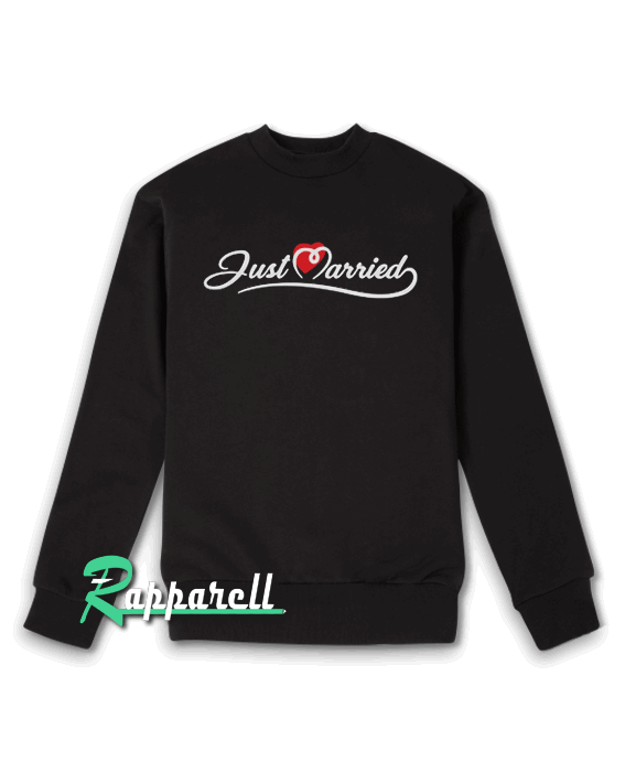 Just Married Wedding Gift-Men's Crewneck Sweatshirt Just Married Wedding Gift-Men's Crewneck Sweatshirt