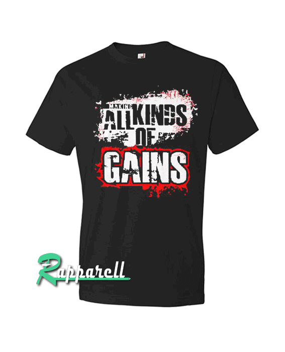 Kinds All Of Gains Black Tshirt Kinds All Of Gains Black Tshirt