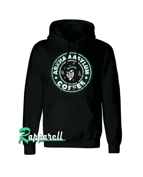 The Joker-DC Comics-Arkham Asylum Starbucks Parody Hoodie The Joker-DC Comics-Arkham Asylum Starbucks Parody Hoodie