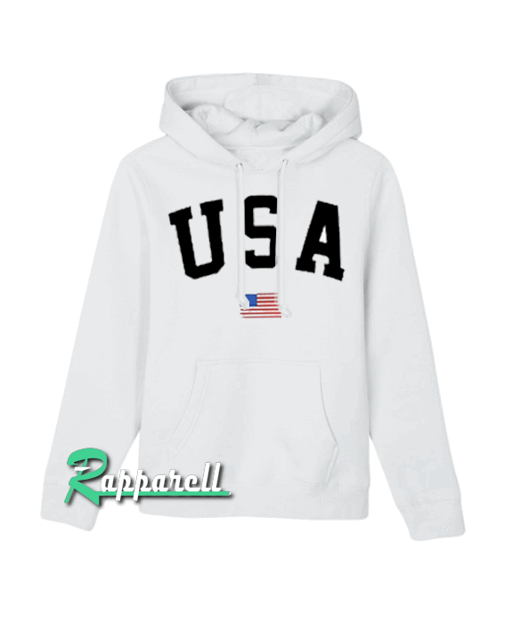 USA Flag Letter Black Unisex Hoodie USA Flag Letter Black Unisex Hoodie