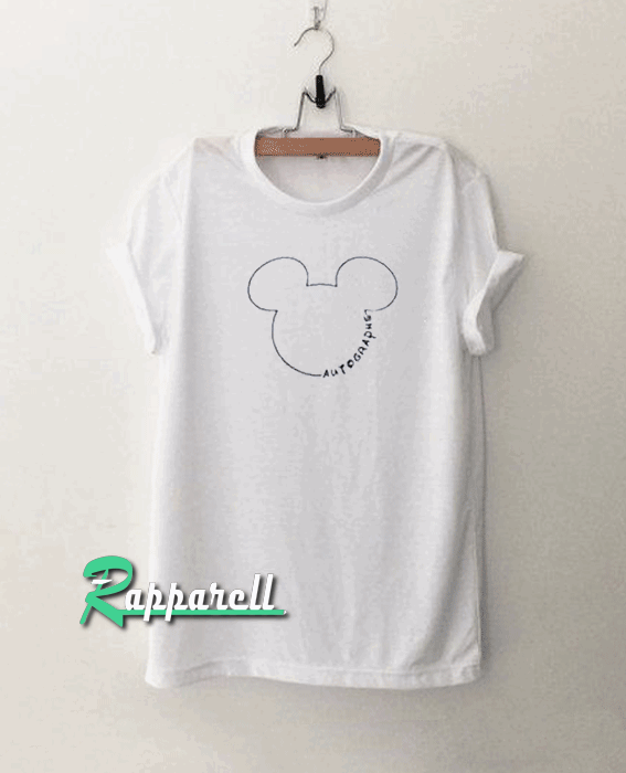 Mickey Mouse Autographs Tshirt Mickey Mouse Autographs Tshirt