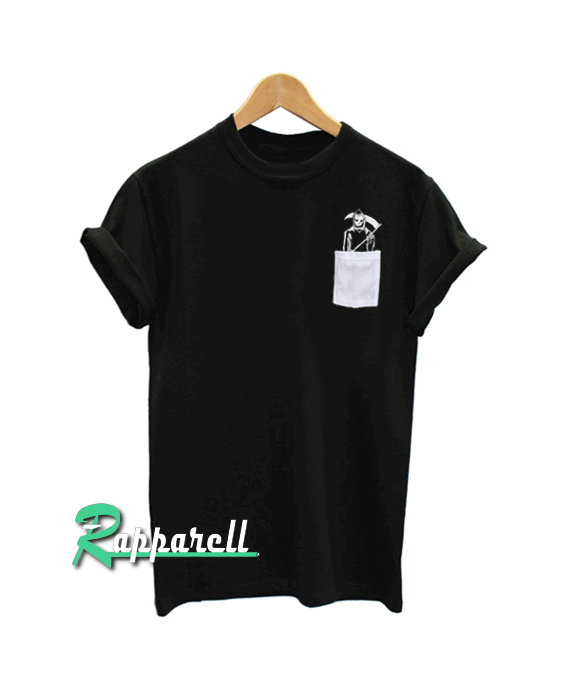 Reaper Pocket Black Goth Reaper Pocket Black Goth Tshirt