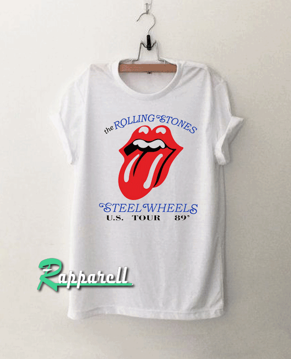 Rolling Stones Steel Wheels US Tour 1989 Band Tshirt Rolling Stones Steel Wheels US Tour 1989 Band Tshirt