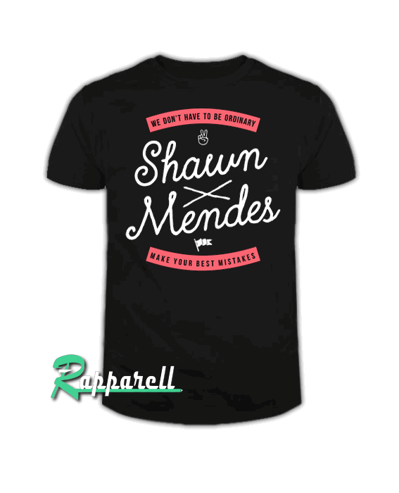 Shawn Mendes Merch-Mistake Ban Tshirt Shawn Mendes Merch-Mistake Ban Tshirt