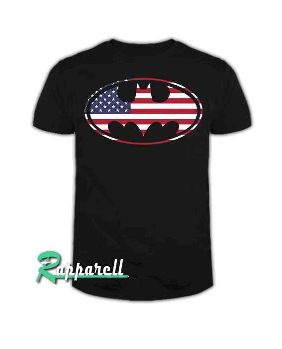 Batman-American Oval Flag Merchandise Tshirt Batman-American Oval Flag Merchandise Tshirt