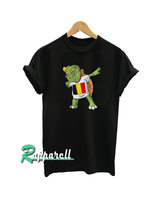 Belgium Dabbing Turtle Unisex Belgium Dabbing Turtle Unisex Tshirt