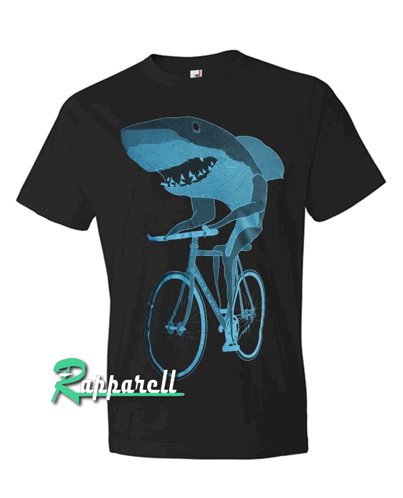 Shark on a Bicycle Tshirt Shark on a Bicycle Tshirt
