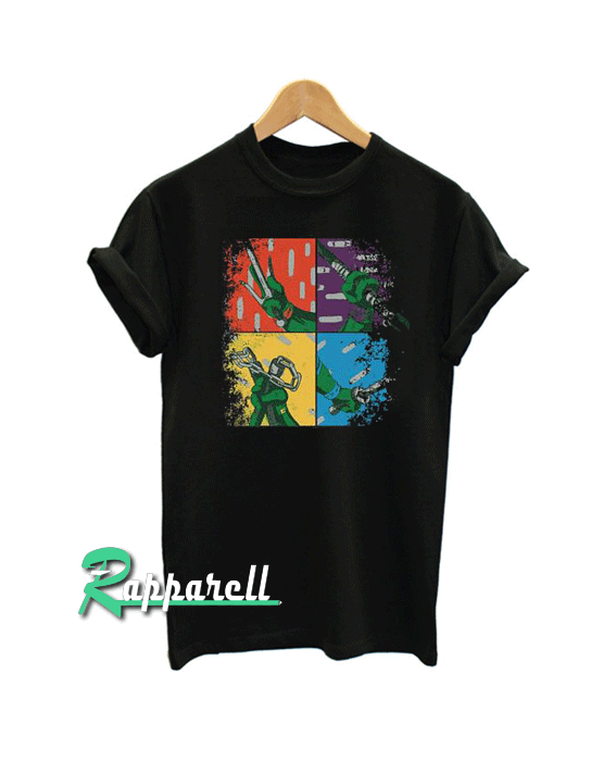 TMNT Pop Art Retro Distressed Tshirt TMNT Pop Art Retro Distressed Tshirt