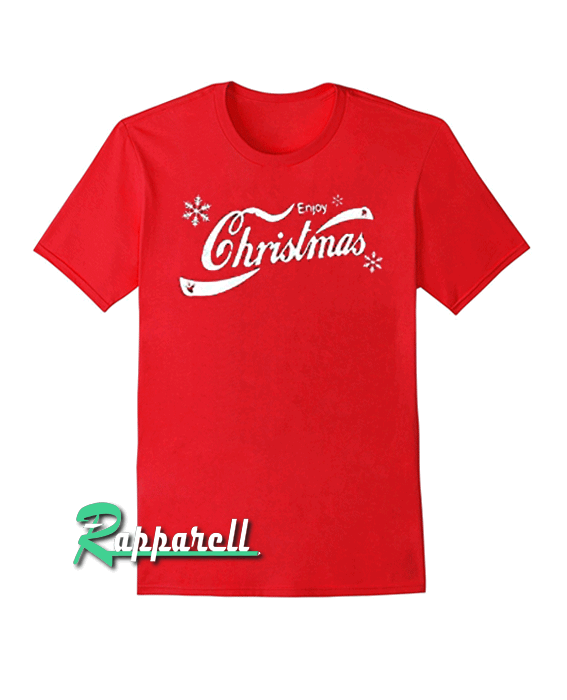 Enjoy Christmas-Coca-Cola Style Unisex Xmas Tshirt Enjoy Christmas-Coca-Cola Style Unisex Xmas Tshirt