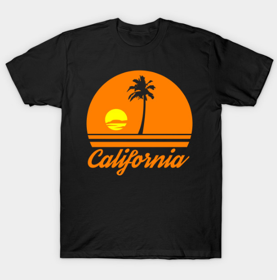 California sunset Tshirt California sunset Tshirt