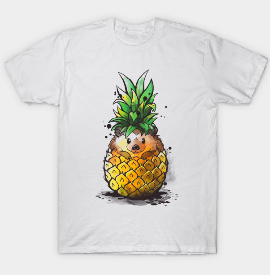 Pineapple hedgehog Tshirt Pineapple hedgehog Tshirt