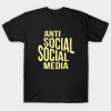 Anti social social media unisex Tshirt