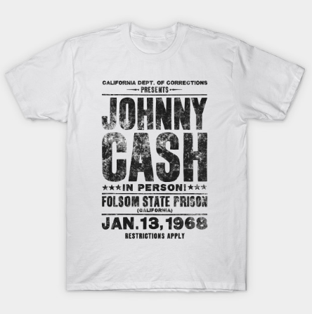 Johnny Cash Concert Tee - Black Tshirt Johnny Cash Concert Tee - Black Tshirt