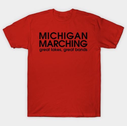 Michigan Marching Tshirt Michigan Marching Tshirt