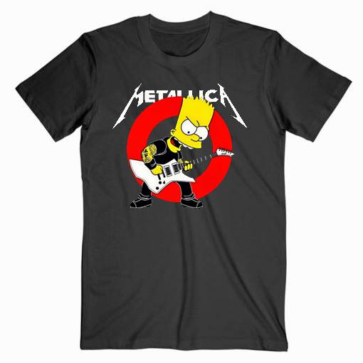 Metallica The simpsons Music Tshirt Metallica The simpsons Music Tshirt
