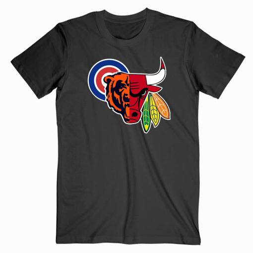 Chicago Sports Team Mashup Tshirt Chicago Sports Team Mashup Tshirt