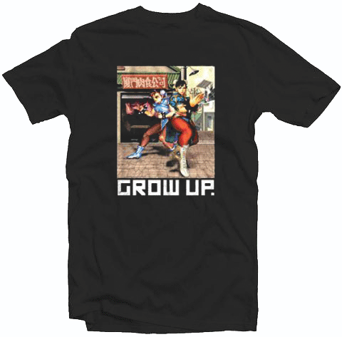 Chun Li Street Fighter Grow Up Tshirt Chun Li Street Fighter Grow Up Tshirt