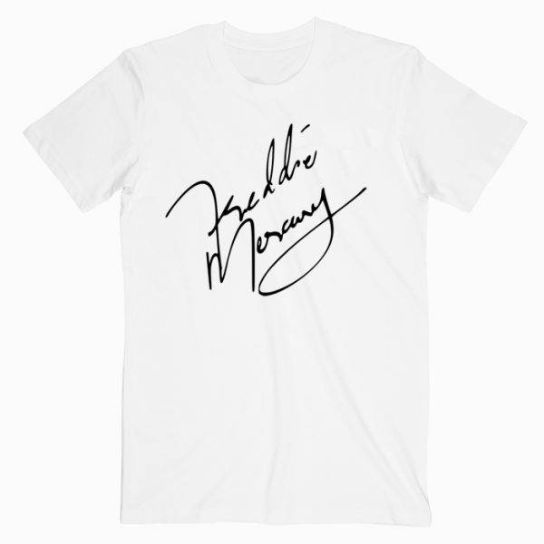 Freddie Mercury Signature Tshirt Freddie Mercury Signature Tshirt