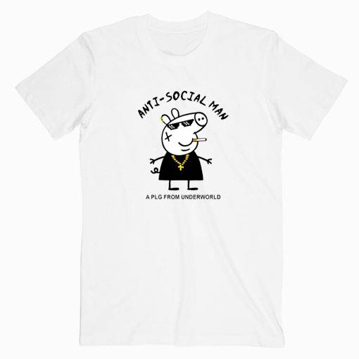 Peppa Pig Anti Social Men Tshirt Peppa Pig Anti Social Men Tshirt