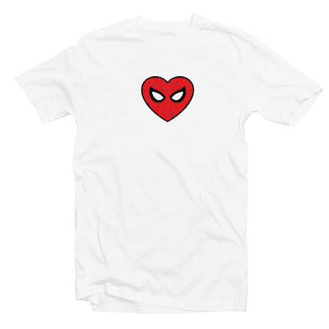 Spiderman Heart Tshirt Spiderman Heart Tshirt