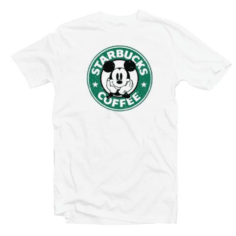 Starbucks Mickey Coffee Tshirt Starbucks Mickey Coffee Tshirt