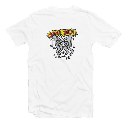 Keith Haring Safe Sex Tshirt Keith Haring Safe Sex Tshirt