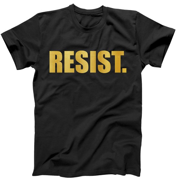Limited Edition Resist. Gold Foil Print Tshirt Limited Edition Resist. Gold Foil Print Tshirt