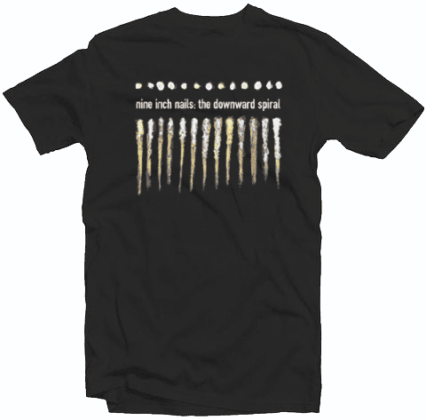 NIN Nine Inch Nails The Downward Spiral Band Tshirt NIN Nine Inch Nails The Downward Spiral Band Tshirt