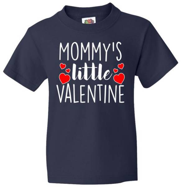 Mommy's Little Valentine Hearts Love Kids Tshirt Mommy's Little Valentine Hearts Love Kids Tshirt