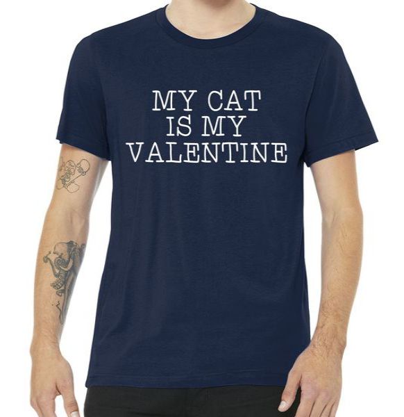 My Cat Is My Valentine Premium Tshirt My Cat Is My Valentine Premium Tshirt