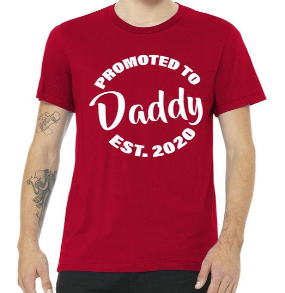 Promoted To Daddy EST 2020 Tshirt Promoted To Daddy EST 2020 Tshirt