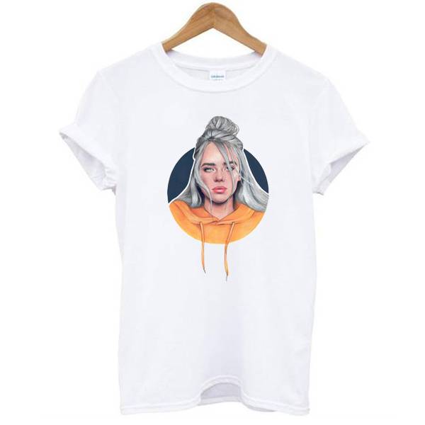 Billie Eilish With Orange Tshirt Billie Eilish With Orange Tshirt