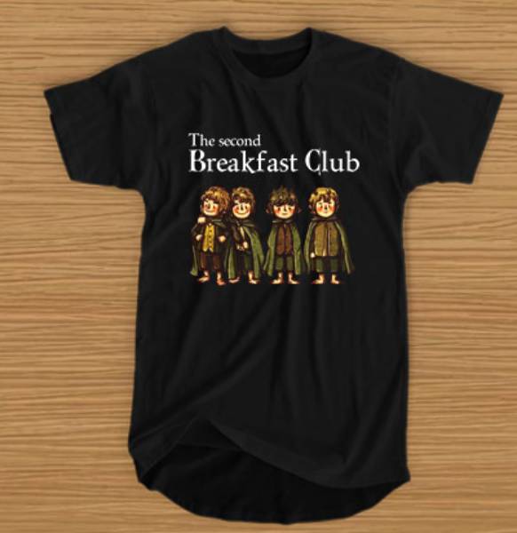 Hobbit The Second Breakfast Club Tshirt Hobbit The Second Breakfast Club Tshirt