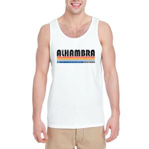 Alhambra-California-White-Tank-Top-For-Women-And-Men-S-3XL