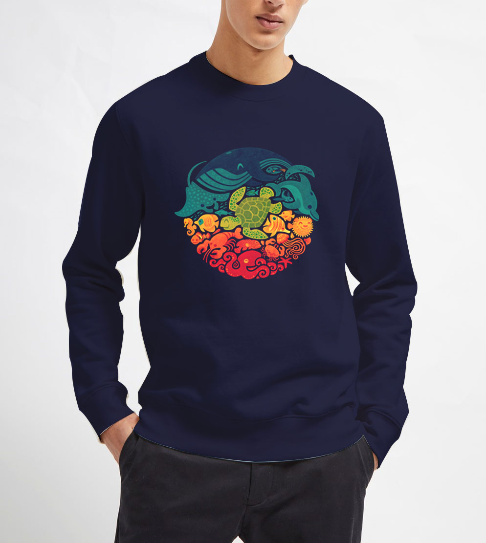 Aquatic-Rainbow-Sweatshirt-Unisex-Adult-Size-S-3XL Aquatic-Rainbow-Sweatshirt-Unisex-Adult-Size-S-3XL