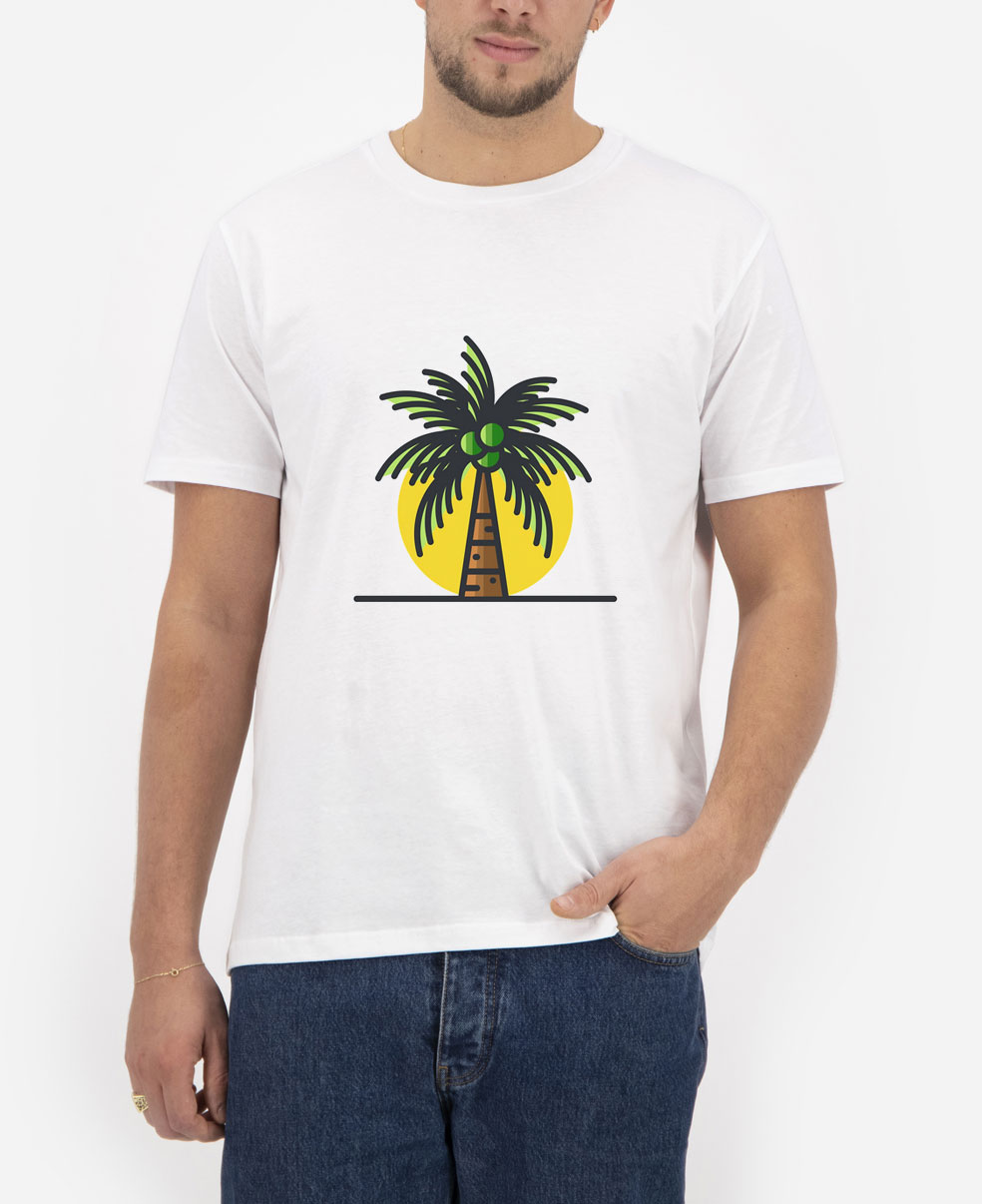 Coconut-Tree-T-Shirt-For-Women-And-Men-S-3XL Coconut-Tree-T-Shirt-For-Women-And-Men-S-3XL