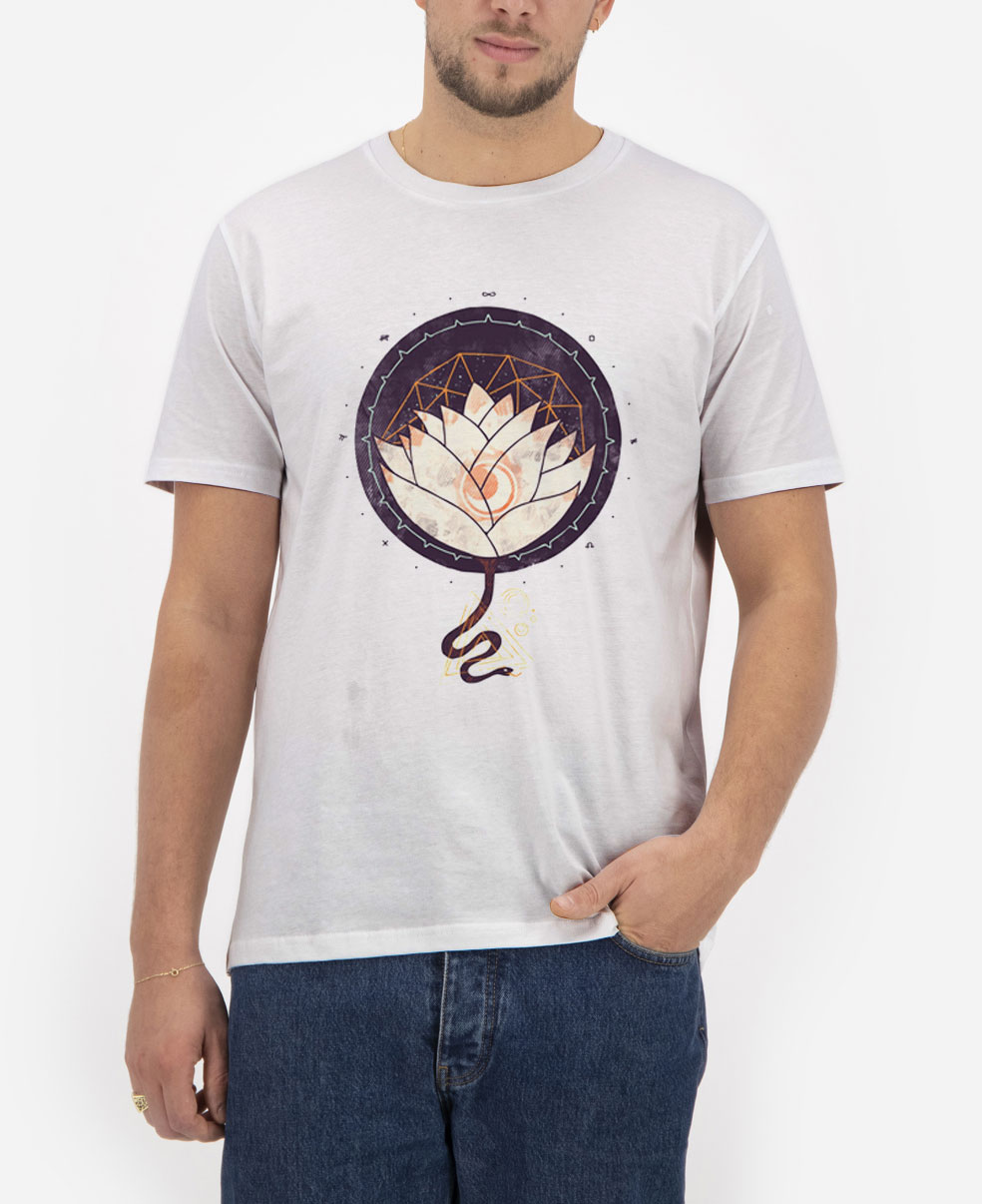 Lotus-T-Shirt-For-Women-And-Men-S-3XL Lotus-T-Shirt-For-Women-And-Men-S-3XL