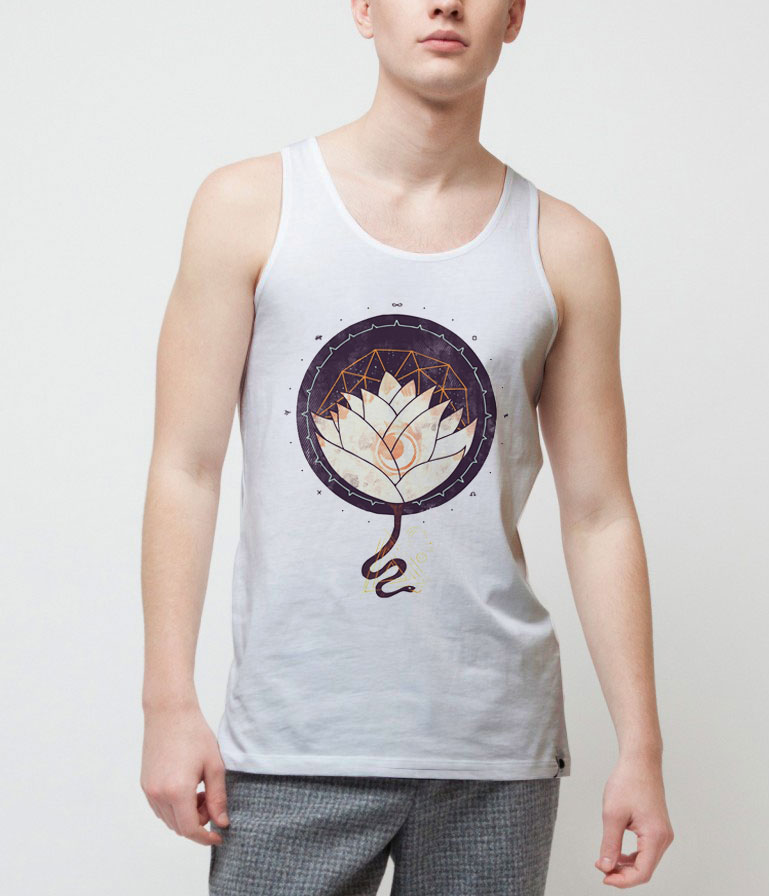 Lotus-Tank-Top-For-Women-And-Men-S-3XL Lotus-Tank-Top-For-Women-And-Men-S-3XL